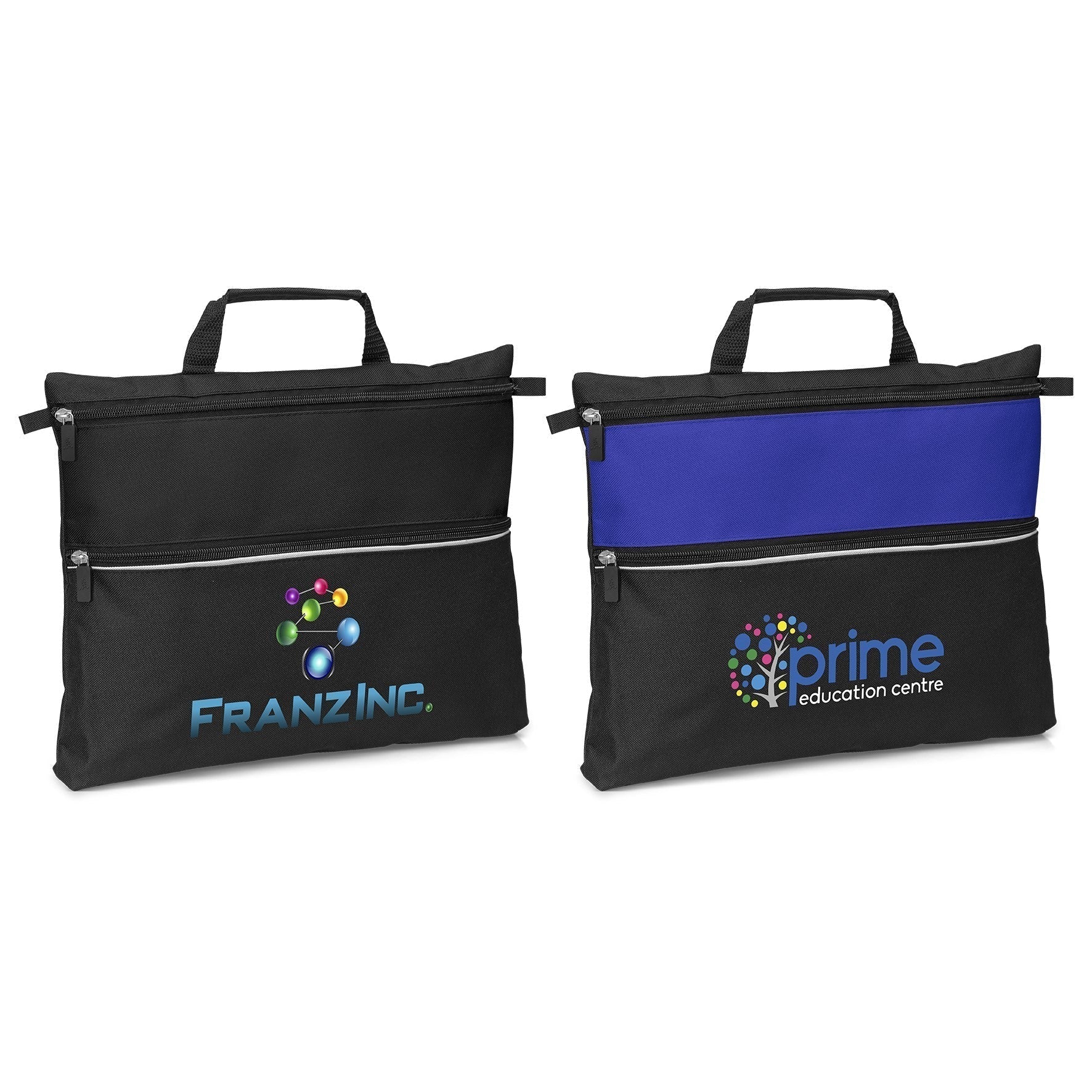 Graffiti Document Bag-Blue-BU