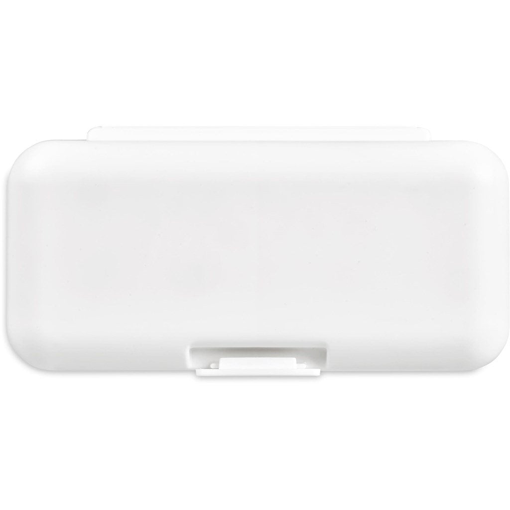 Grid Travel Pill Box SOLID WHITE - Accessories,Travel Essentials,Ideas for Women,Personal Care And Pamper