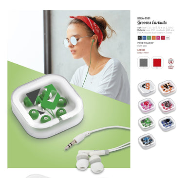 Grooves Earbuds-Blue-BU