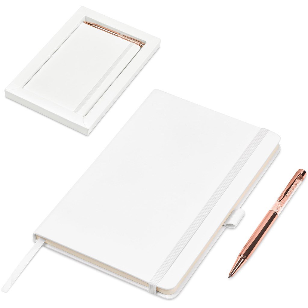Hailford Notebook & Pen Set SOLID WHITE - Sets