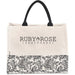 Hana Printed Cotton Tote BLACK - Eco-Friendly Bags,Shoppers and Totes,Cotton Products,Bags,Bags