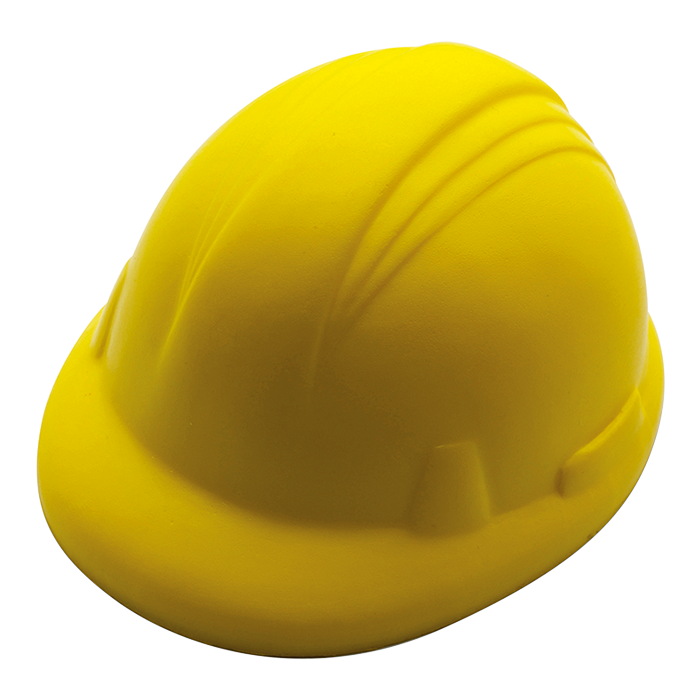 BH5091 - Hard Hat Shaped Stress Ball Yellow / STD / Regular 