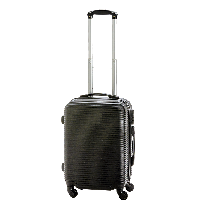 Hard Shell Luggage Trolley Black / STD / Regular - Bags on Wheels