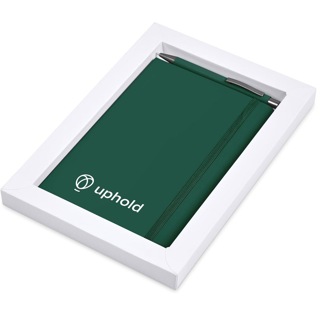 Hibiscus Notebook & Pen Set DARK GREEN - Ideas for Conferences,Ideas Work,Notebook Sets