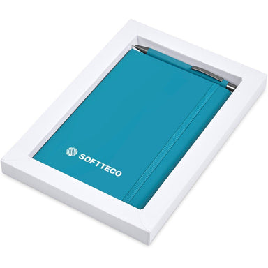 Hibiscus Notebook & Pen Set TURQUOISE - Ideas for Conferences,Ideas Work,Notebook Sets