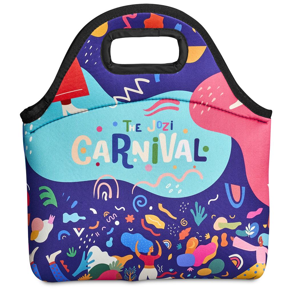 Custom Hobie Neoprene Lunch Cooler with Cut Out Handle BLACK - Coolers and Lunchware,Custom Lunchware