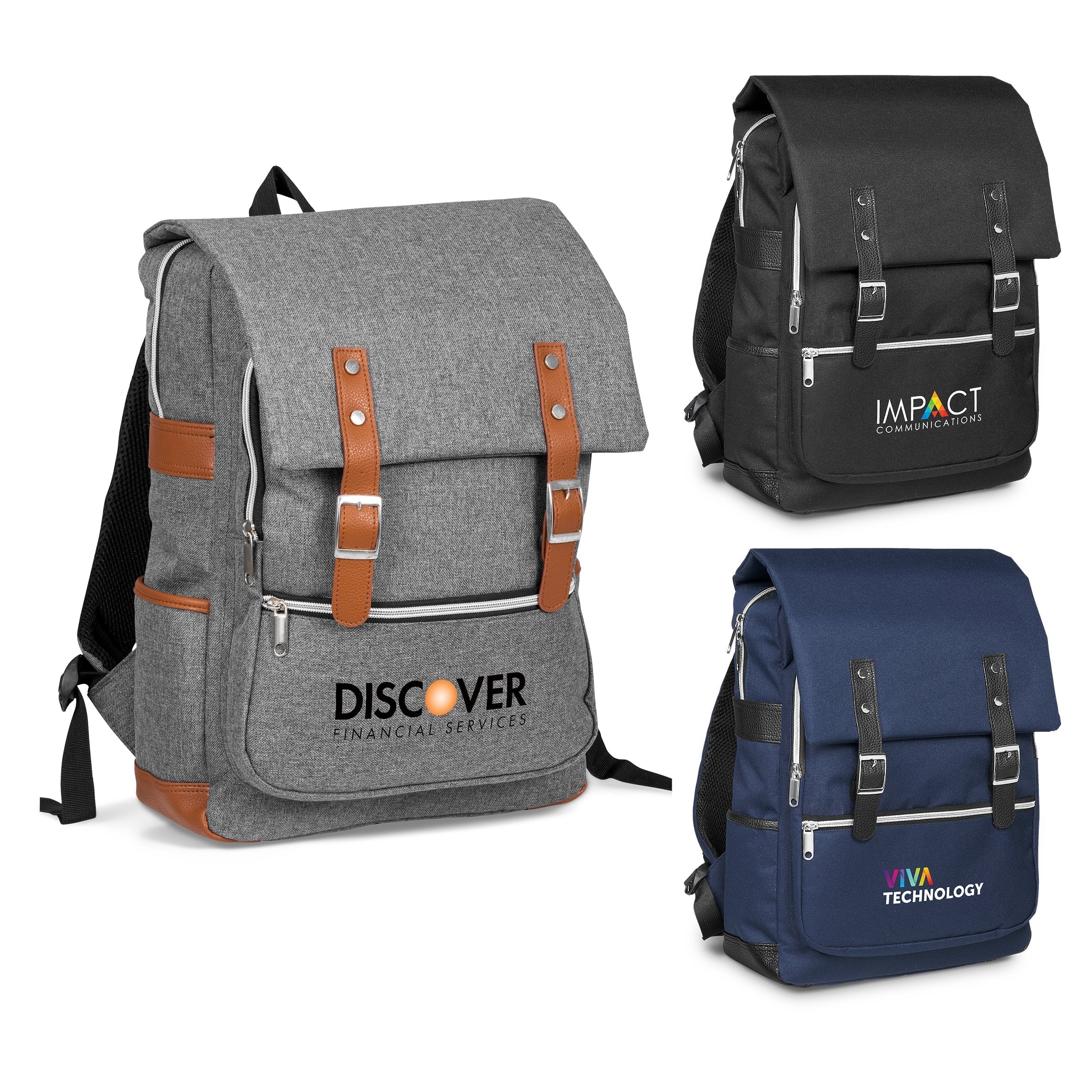 Hudson Laptop Backpack Grey / GY - Backpacks