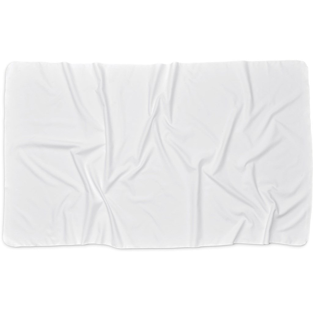 Custom Hula Beach Towel - Single Sided Branding SOLID WHITE - Ideas for Summer,Ideas the Beach,Custom Sports and Fitness,Custom