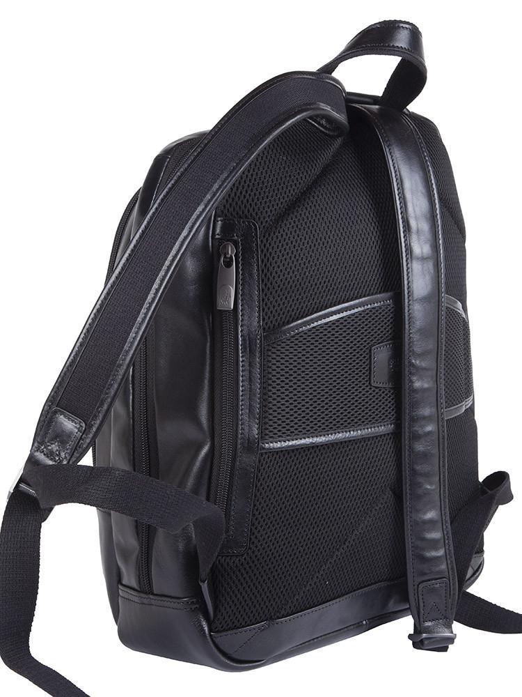 Italian Leather Casual Backpack | Black-Backpacks