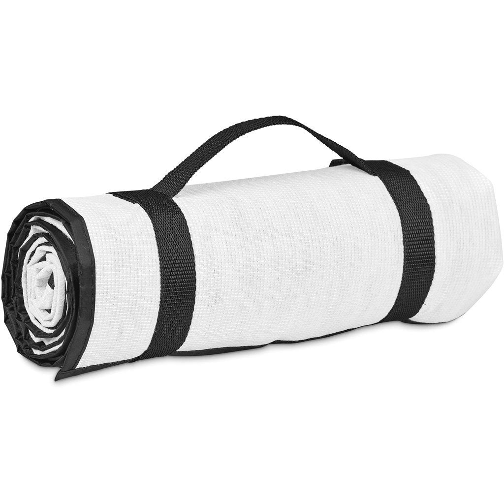 Custom Ivory Recycled PET Picnic Mat BLACK - Beach and Outdoor,Custom Outdoor