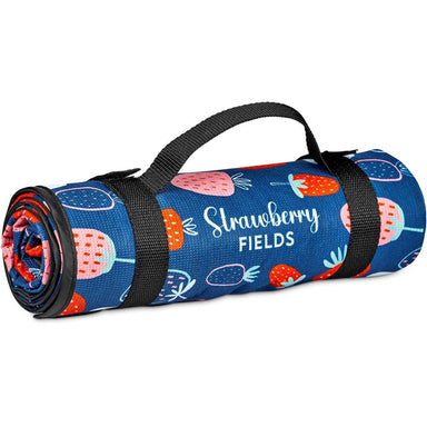 Custom Ivory Recycled PET Picnic Mat BLACK - Beach and Outdoor,Custom Outdoor