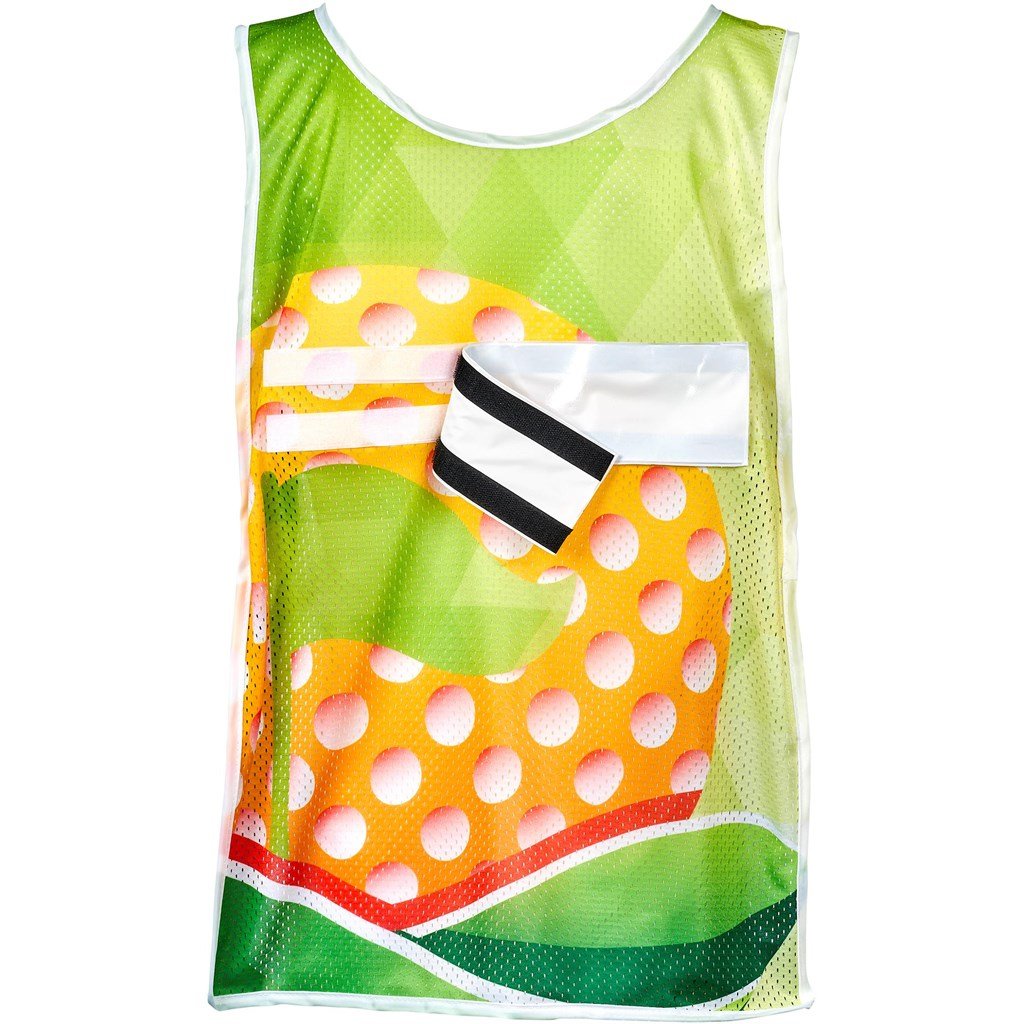 Custom Jackal Caddy Bib with PVC Name Sleeve-White SOLID WHITE - Sports and Fitness,Custom Fitness