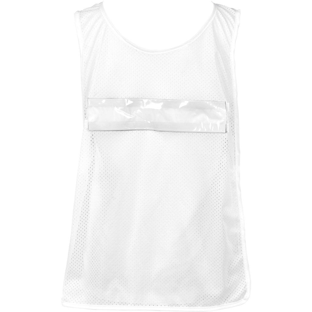 Custom Jackal Caddy Bib with PVC Name Sleeve-White SOLID WHITE - Sports and Fitness,Custom Fitness