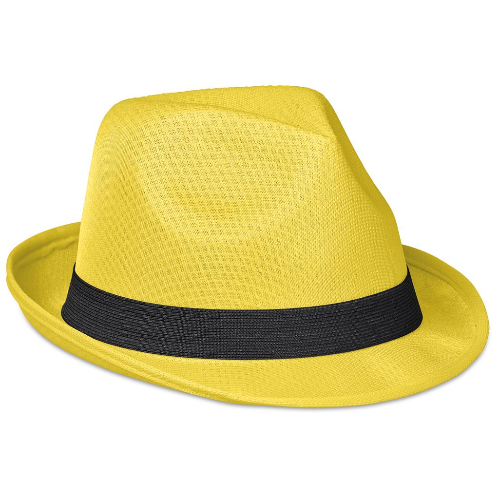 Jackson Fedora Hat YELLOW - Hats