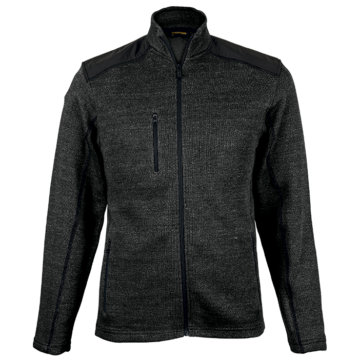 Jackson Sweater (SW-JKS) Charcoal Melange/Black / XL / Last Buy - Sweaters