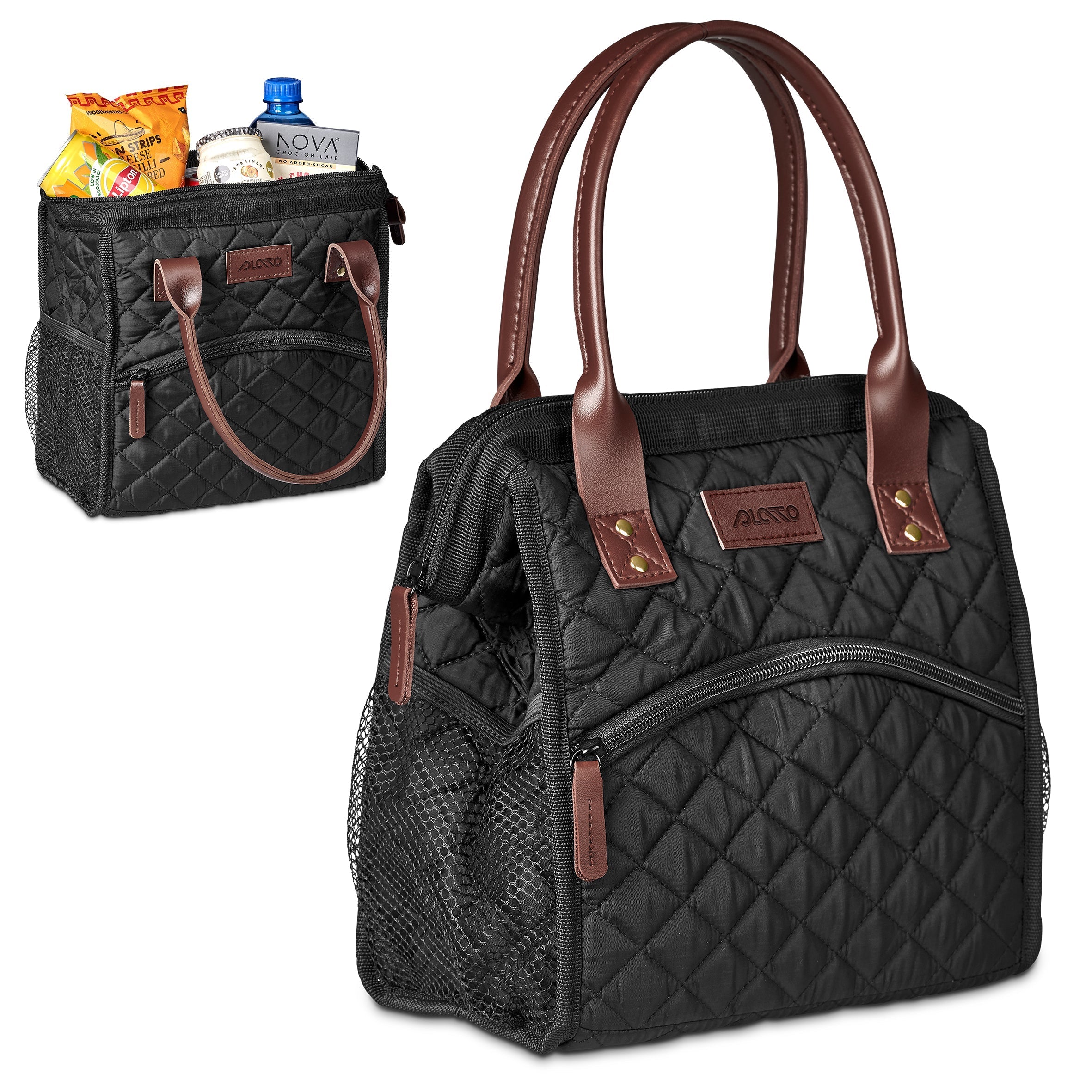 Kate Quilted 12-Can Lunch Cooler Black / BL