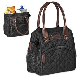 Kate Quilted 12-Can Lunch Cooler Black / BL