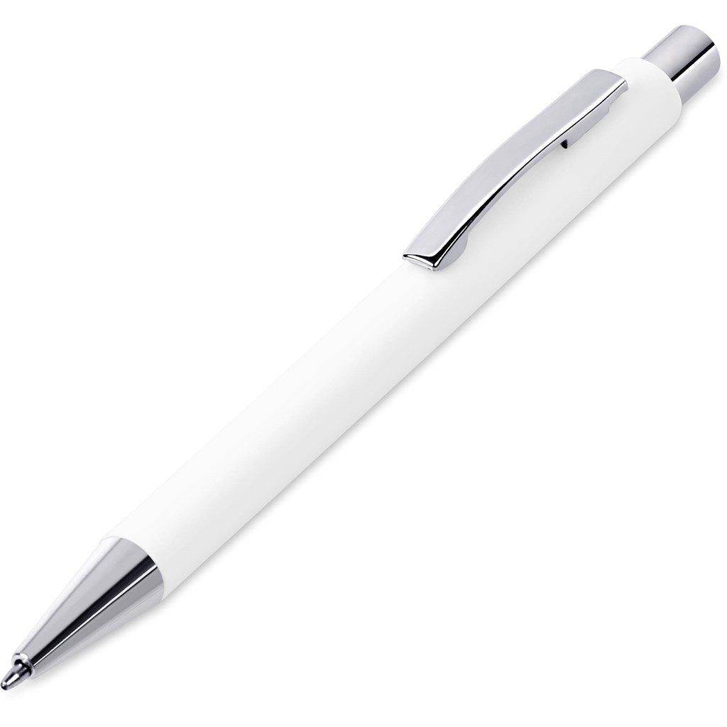 Kendra Ball Pen SOLID WHITE - Plastic Pens,Writing Instruments,Ideas for Conferences,Ideas School,Ideas Work
