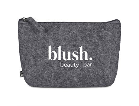 Kesho Recycled PET Felt Mini Cosmetic Bag Grey / GY