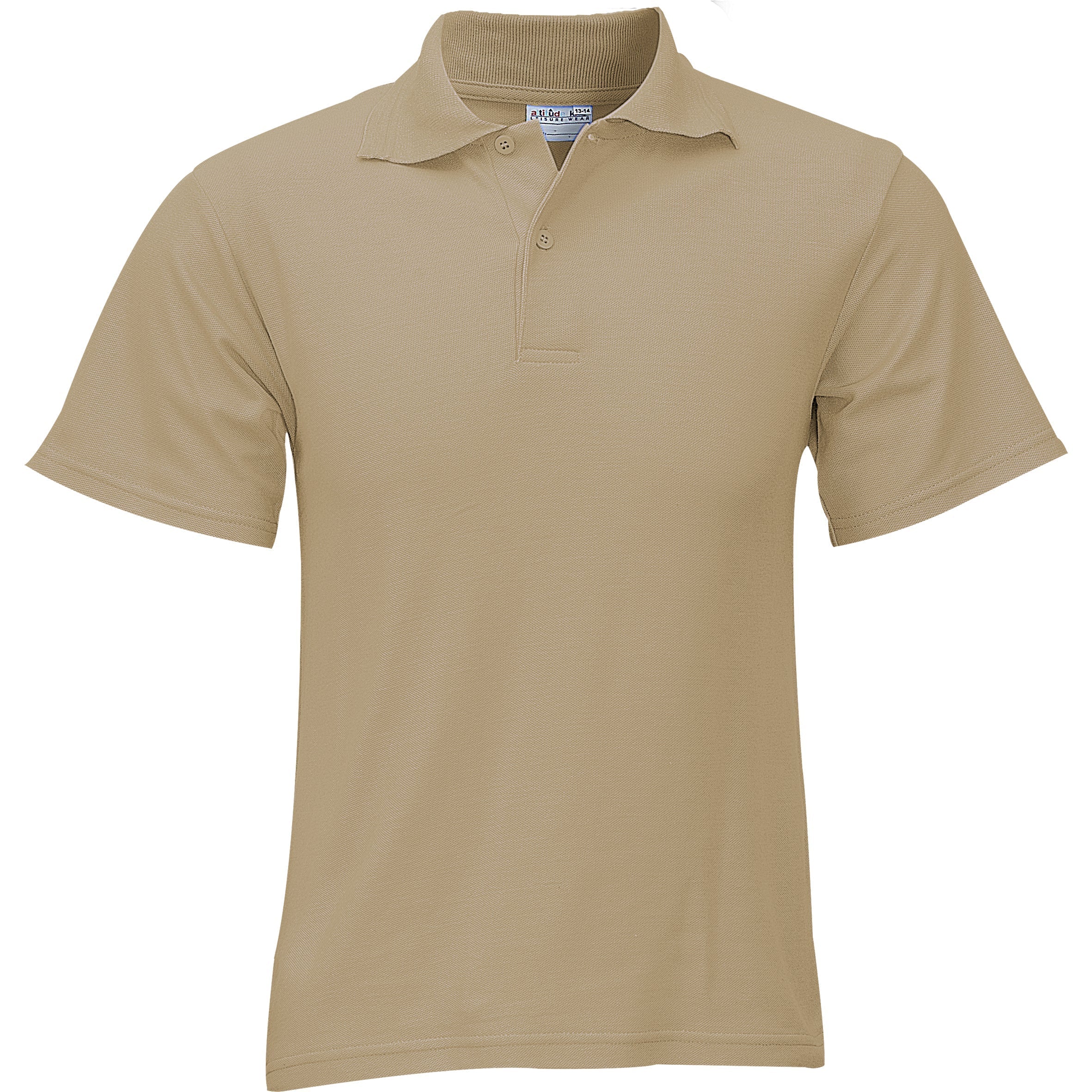 Kids Basic Pique Golf Shirt 4 / Stone / ST