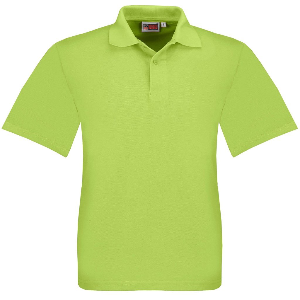 Kids Elemental Golf Shirt - Lime 4 / L