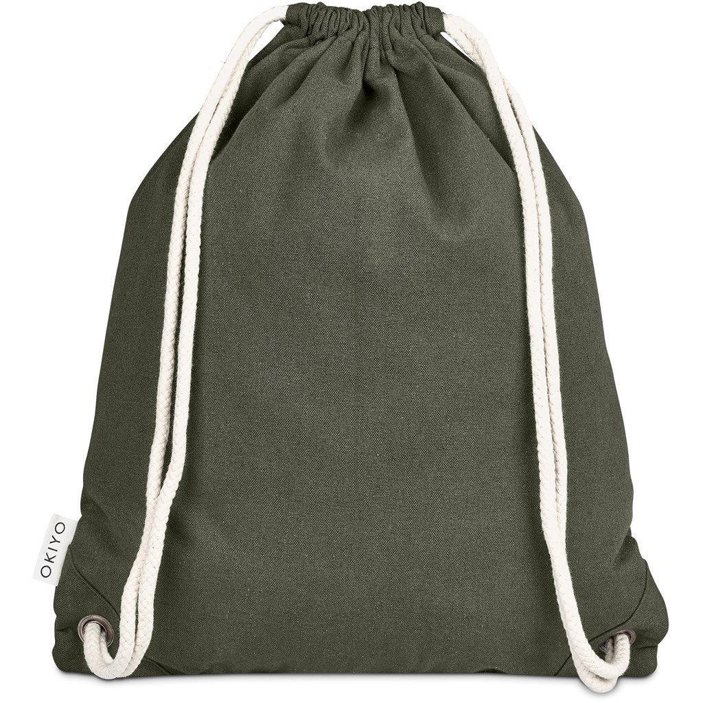 Kinchaku Recycled Canvas Drawstring Bag - Bags,Eco-Friendly Bags,Cotton Products,Bags,Recycled Bags