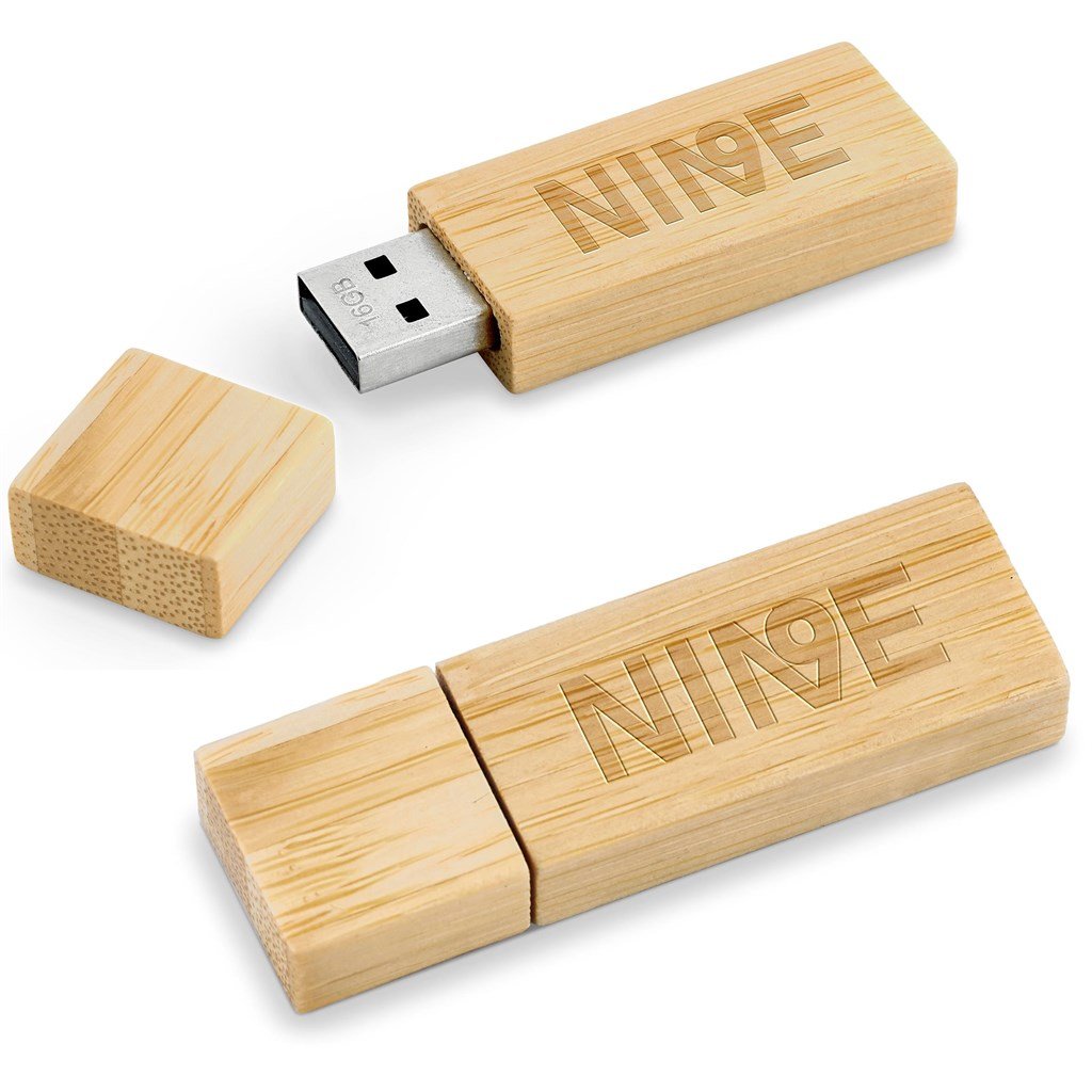 Komorebi Bamboo Flash Drive - 16GB / Natural / NT - USB Drives