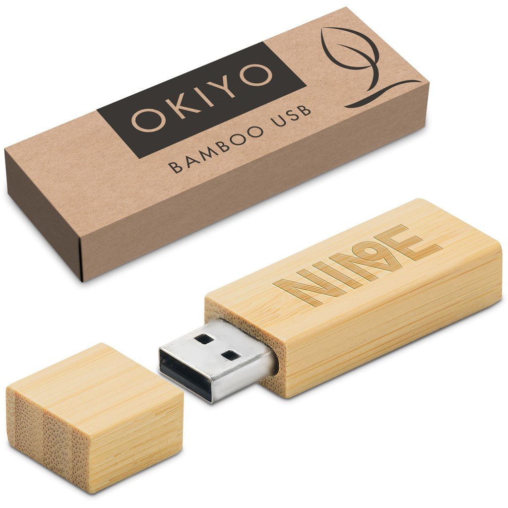 Komorebi Bamboo Flash Drive - 16GB / Natural / NT - USB Drives