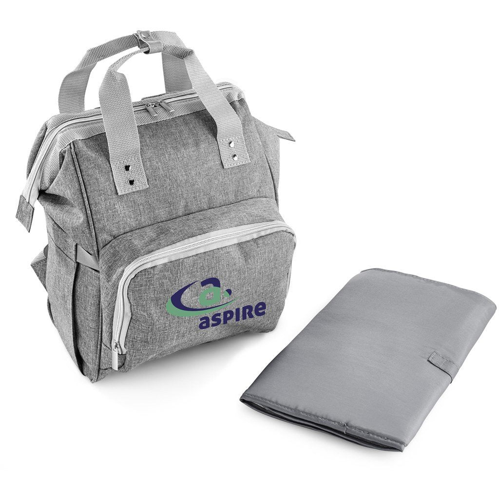 Kristy Diaper Bag With Changing Mat Grey / GY