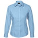 Ladies Basic Poly Cotton Blouse Long Sleeve Sky Blue / SML / Regular - Shirts-Corporate