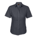 Ladies Basic Poly Cotton Blouse Short Sleeve Grey / SML / Regular - Shirts-Corporate