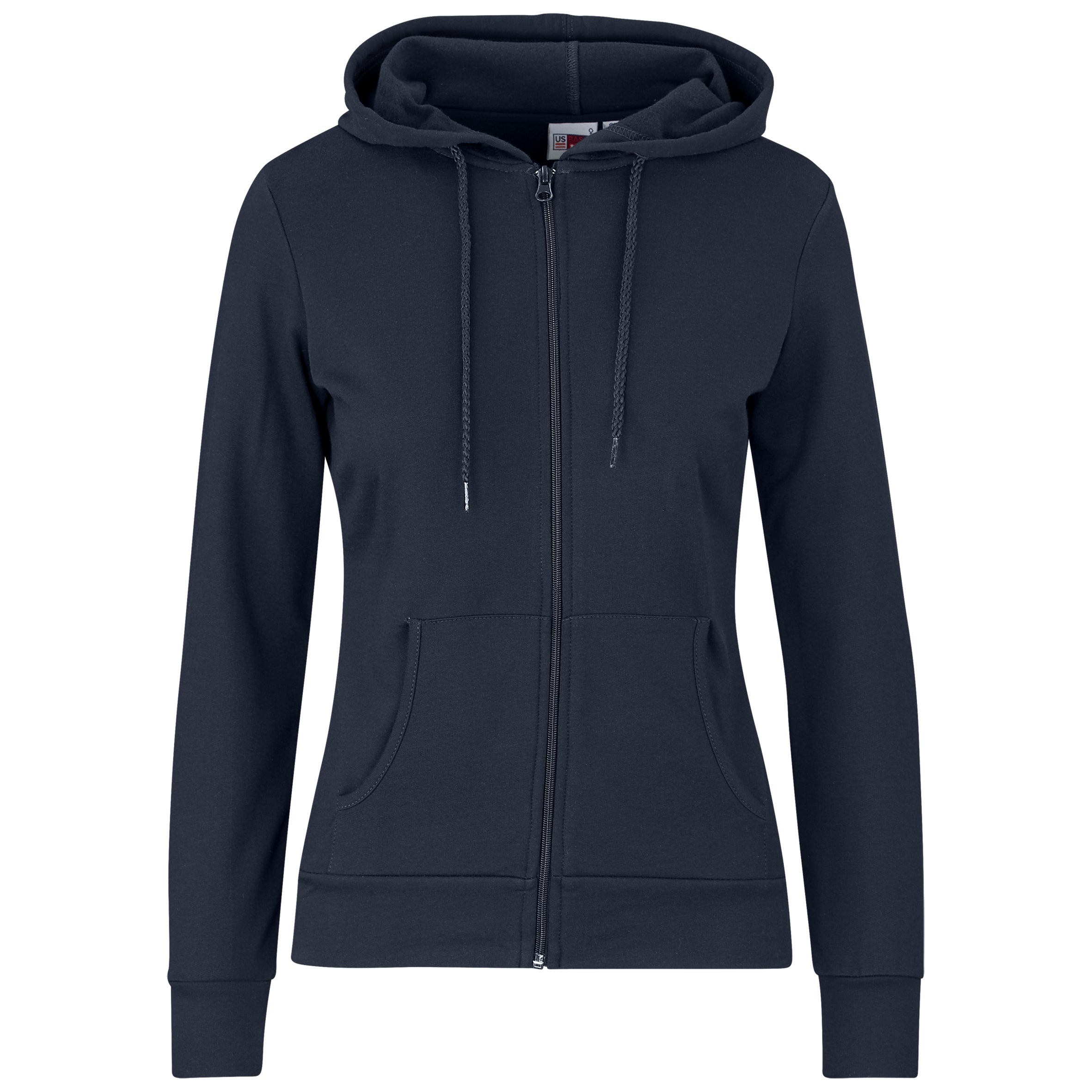 Ladies Bravo Hooded Sweater-L-Navy-N