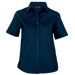 Ladies Brushed Cotton Twill Blouse Short Sleeve Navy / XL / Regular - Shirts-Corporate