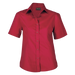 Ladies Brushed Cotton Twill Blouse Short Sleeve Red / XL / Regular - Shirts-Corporate