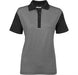 Ladies Crossfire Melange Golf Shirt-L-Grey-GY