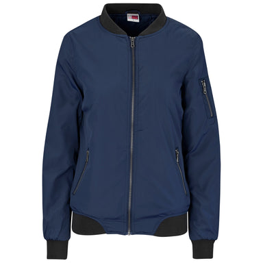Ladies Crusader Bomber Jacket-L-Navy-N