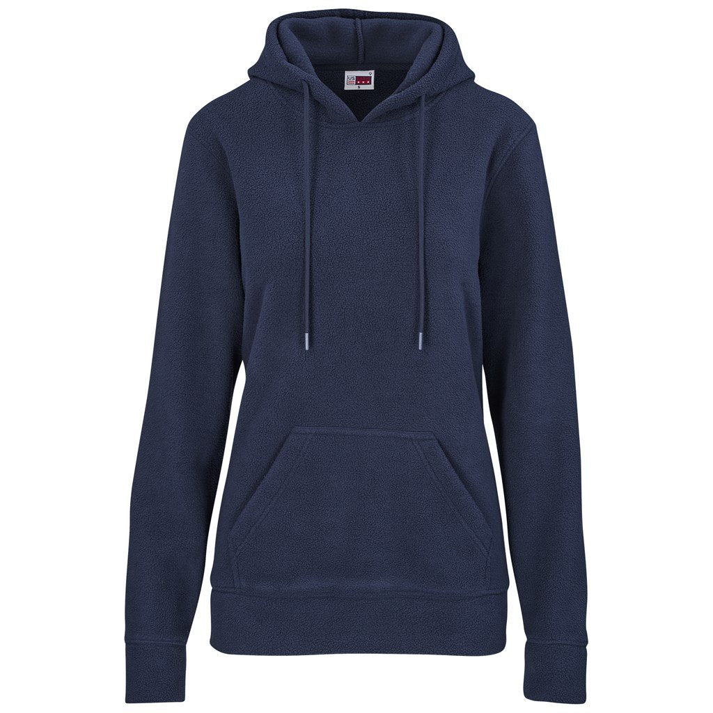 Ladies Dawson Polar Fleece Hooded Sweater S / NAVY - and Sweaters,Hoodies