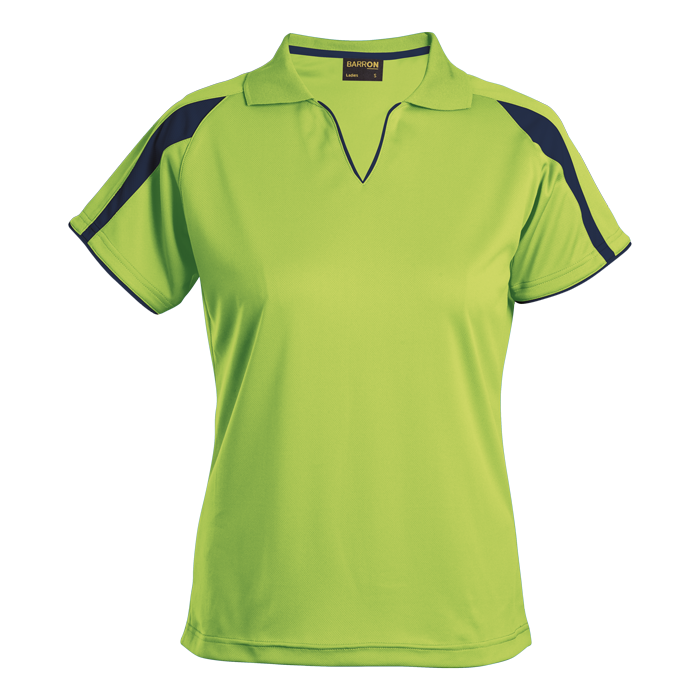 Ladies Edge Golfer Lime/Navy / XS / Regular - Golf Shirts