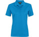 Ladies Exhibit Golf Shirt-L-Aqua-AQ