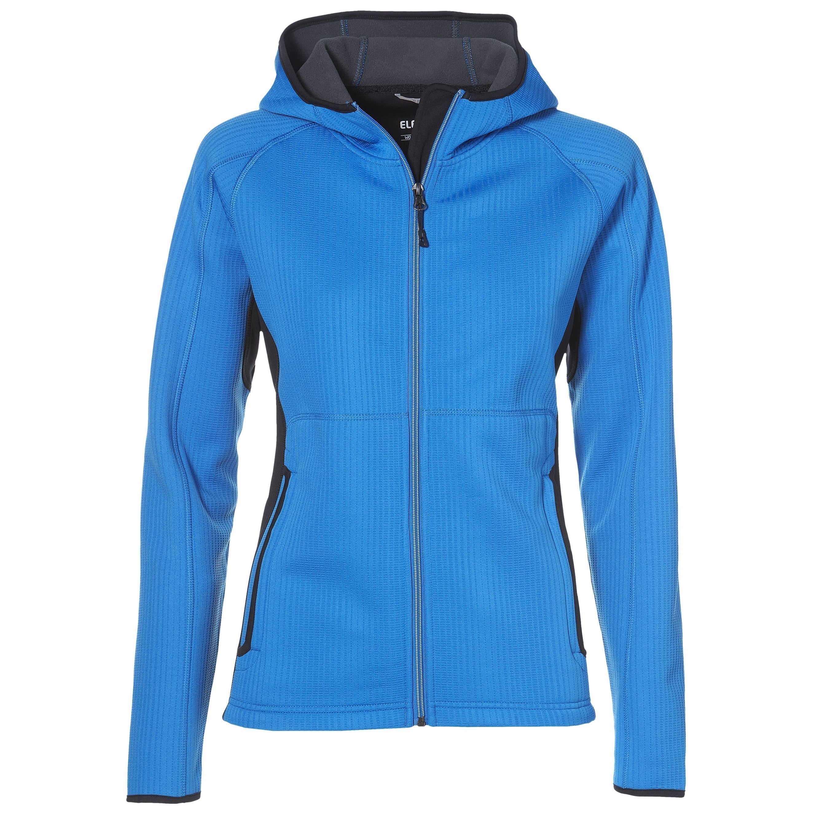 Ladies Ferno Bonded Knit Jacket - Blue Only-L-Blue-BU