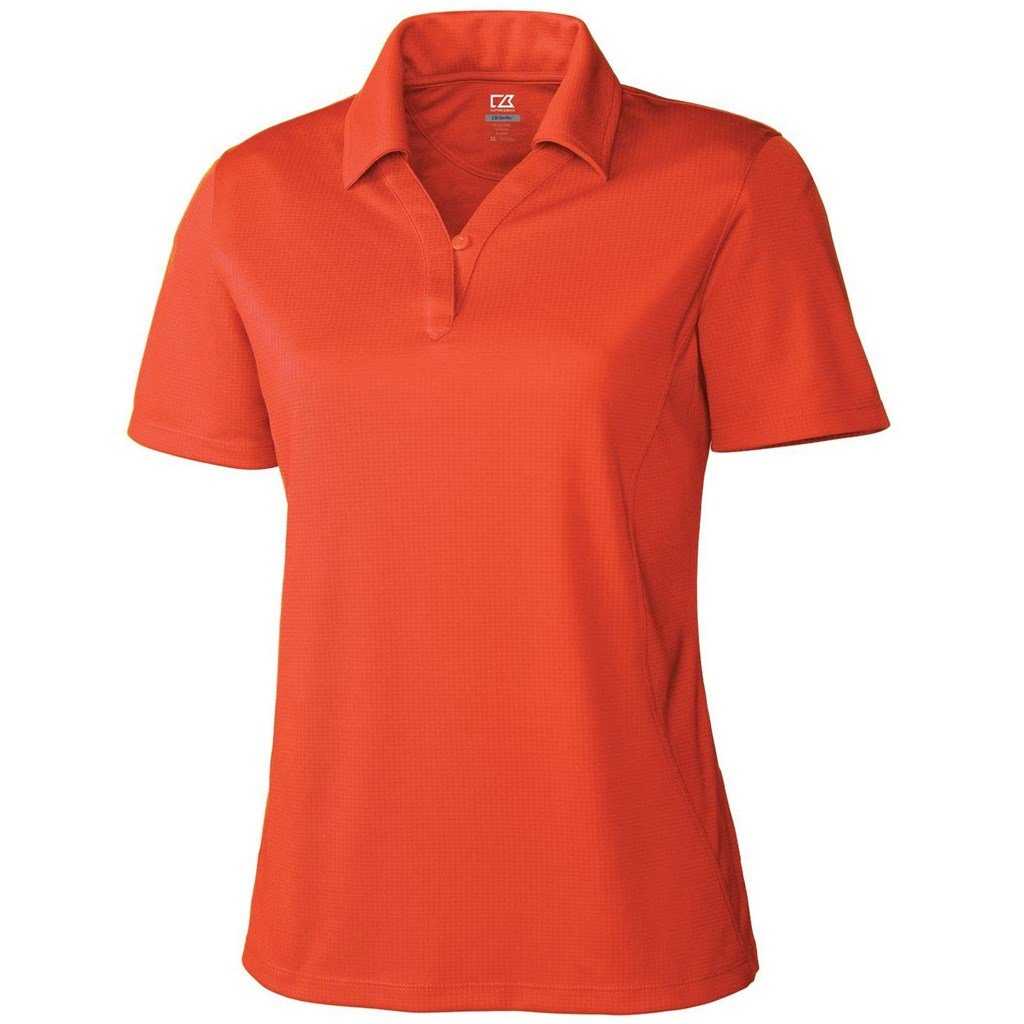Ladies Genre Golf Shirt - Green L / Orange / O