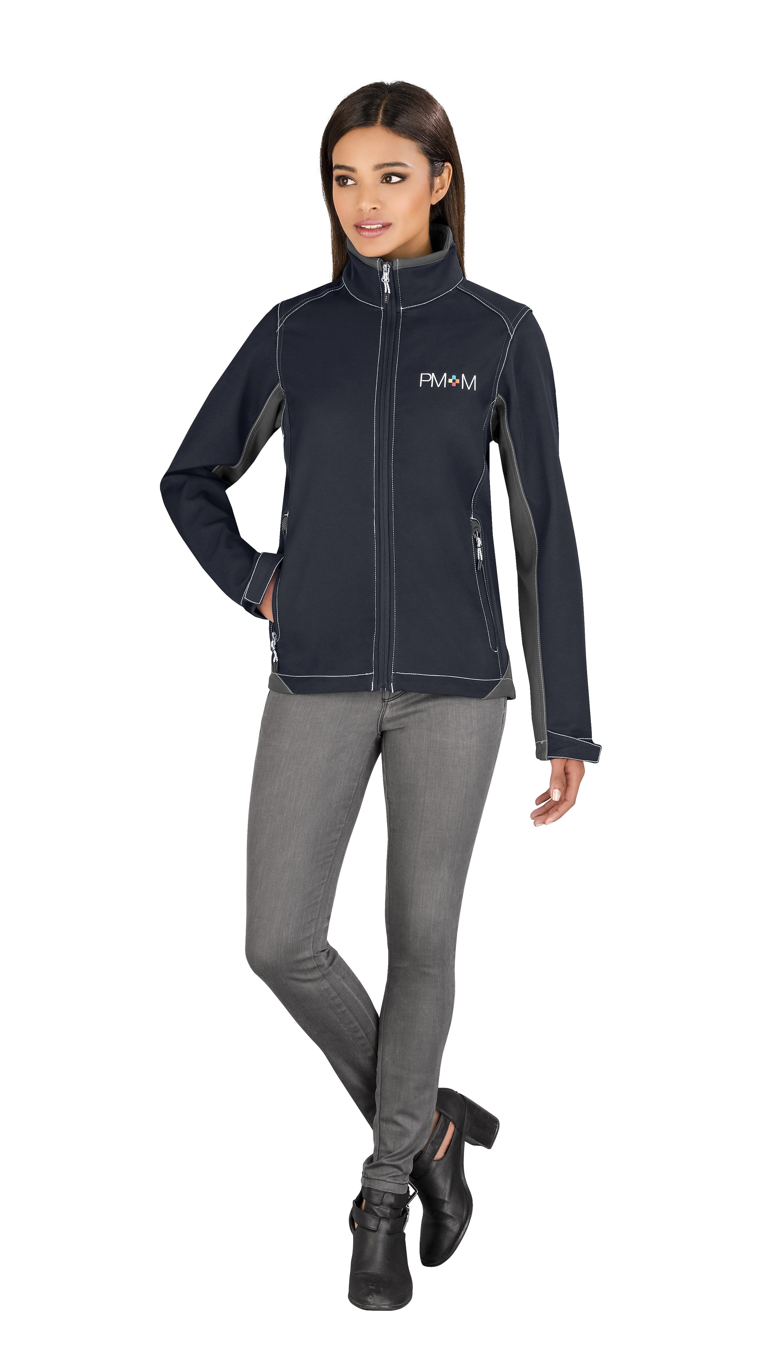 Ladies Iberico Softshell Jacket - Black Only-2XL-Navy-N