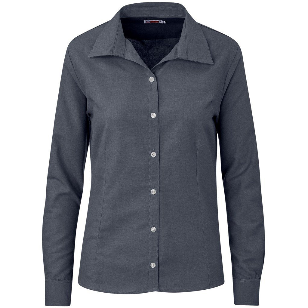 Ladies Long Sleeve Aspen Shirt L / Grey / GY