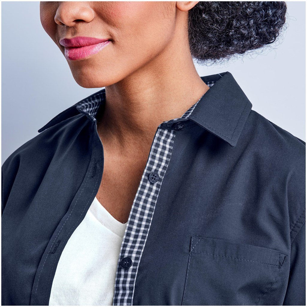 Ladies Long Sleeve Warrington Shirt - Black - Shirts & Tops