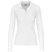 Ladies Long Sleeve Zenith Golf Shirt - Aqua L / White / W