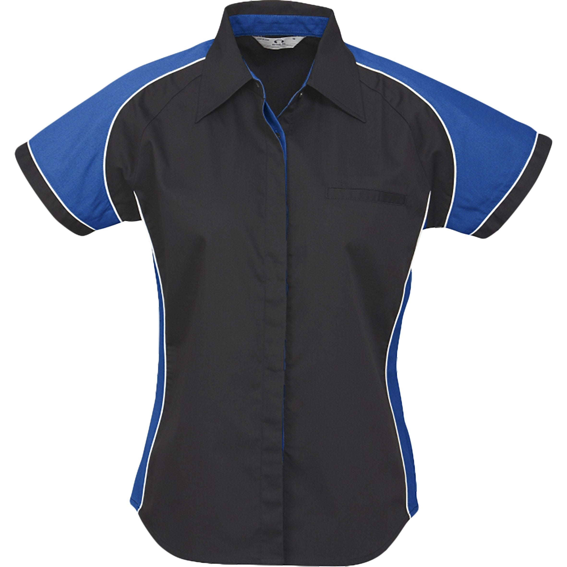 Ladies Nitro Pitt Shirt - Grey Only-L-Royal Blue-RB
