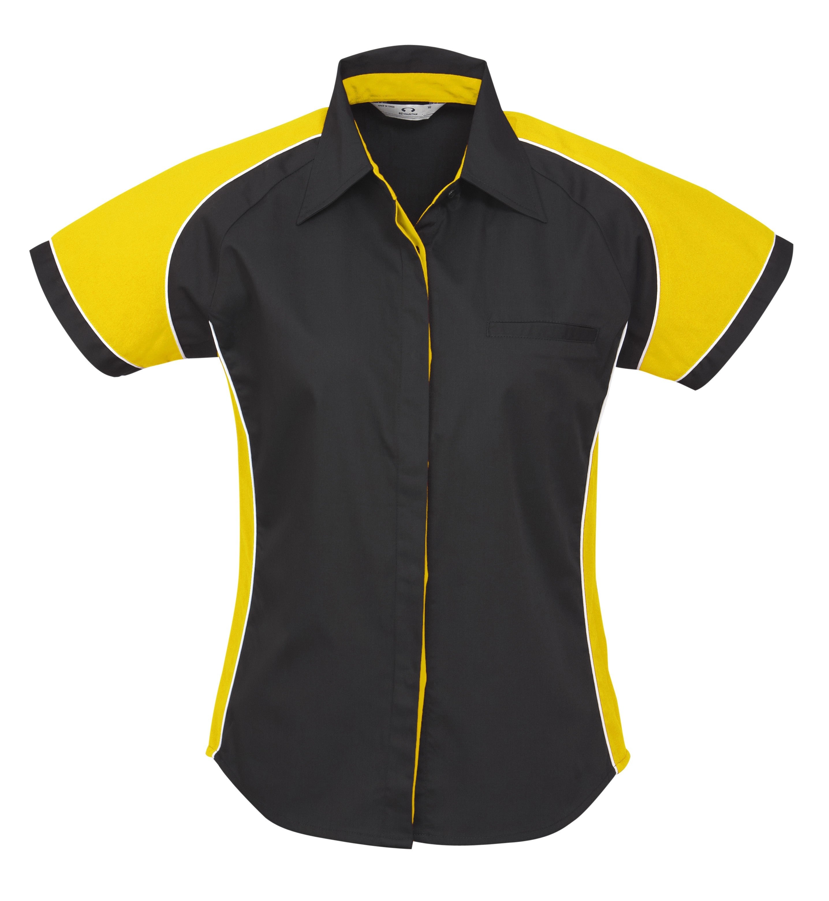 Ladies Nitro Pitt Shirt - Grey Only-L-Yellow-Y