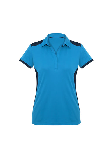 Ladies Rival Golf Shirt - Blue Only-L-Blue-BU