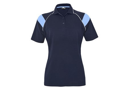 Ladies Score Golf Shirt - White Red Only-