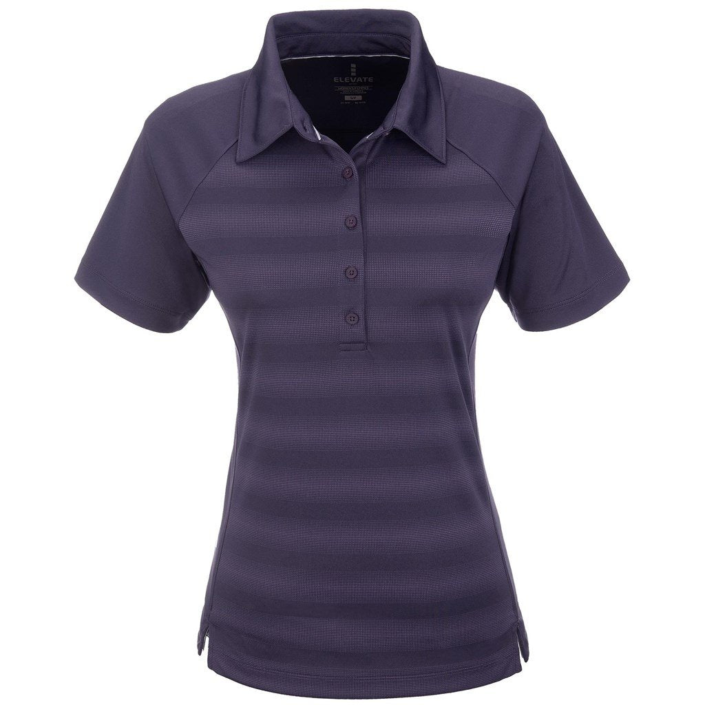 Ladies Shimmer Golf Shirt - Orange 3XL / Purple / P